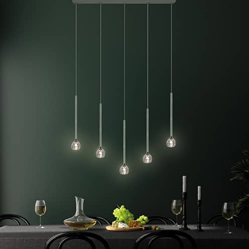 Linear Crystal Chandelier