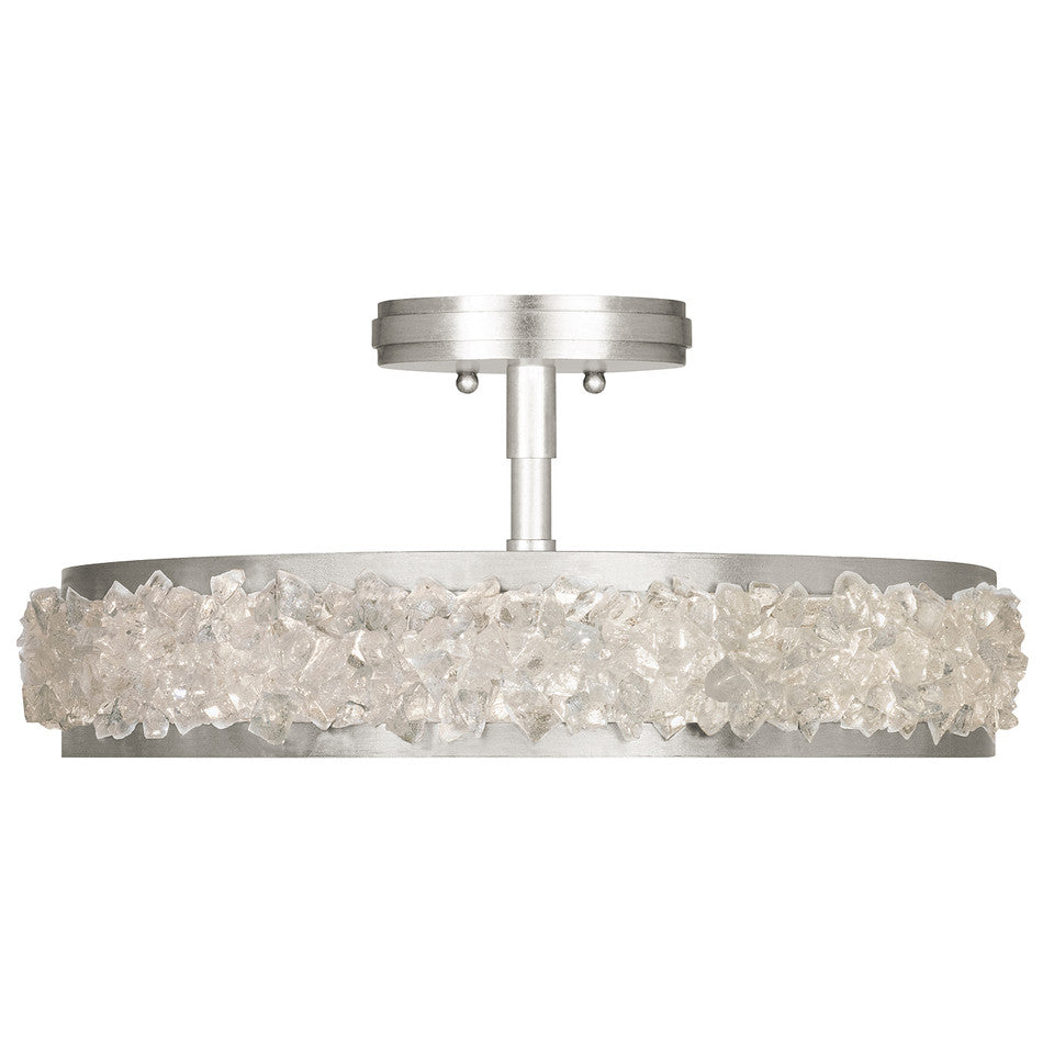 Arctic Halo Round Semi-Flush Ceiling Light