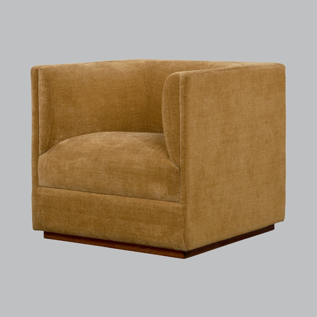 Altair Chenille Straw Armchair