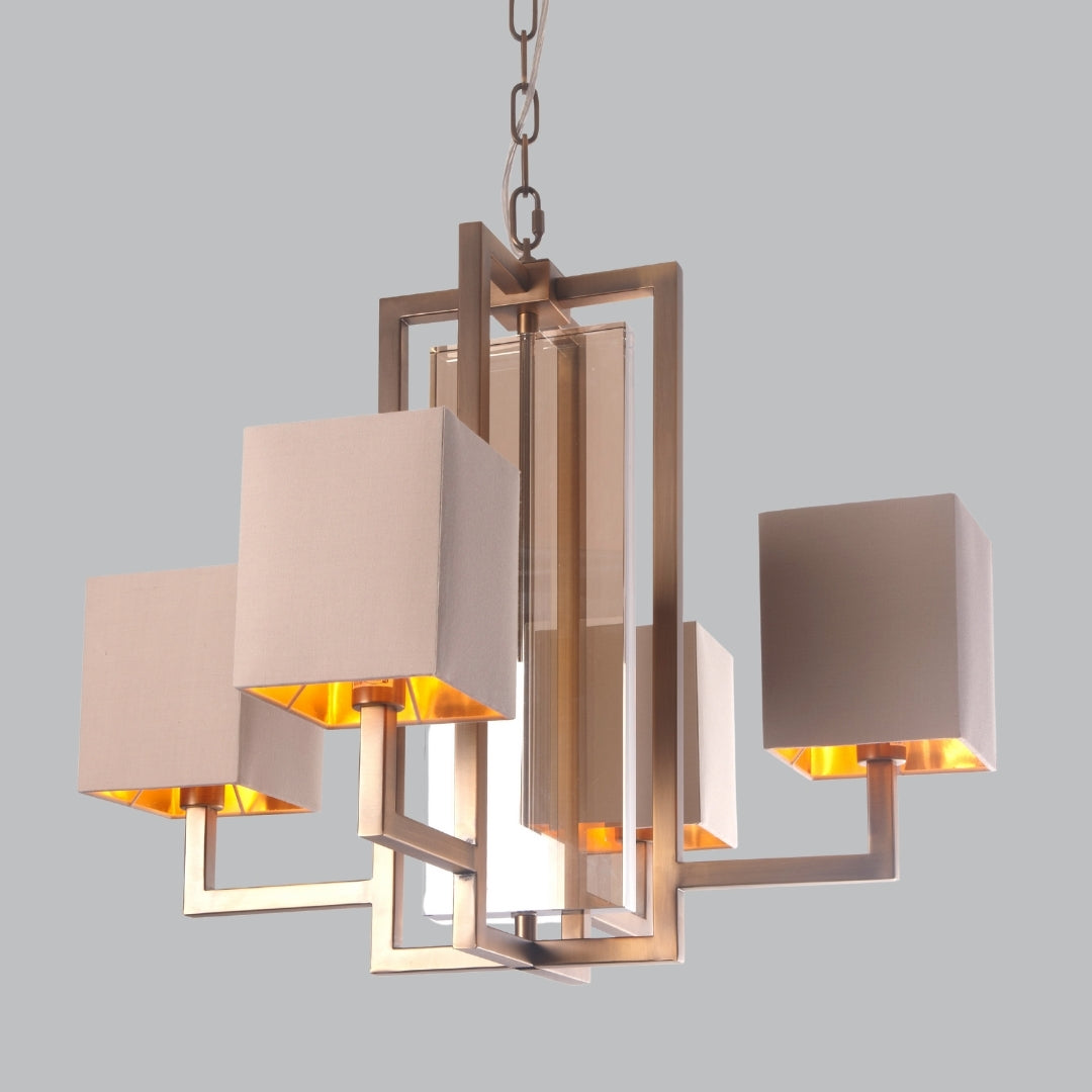 Arden Antique Brass Chandelier
