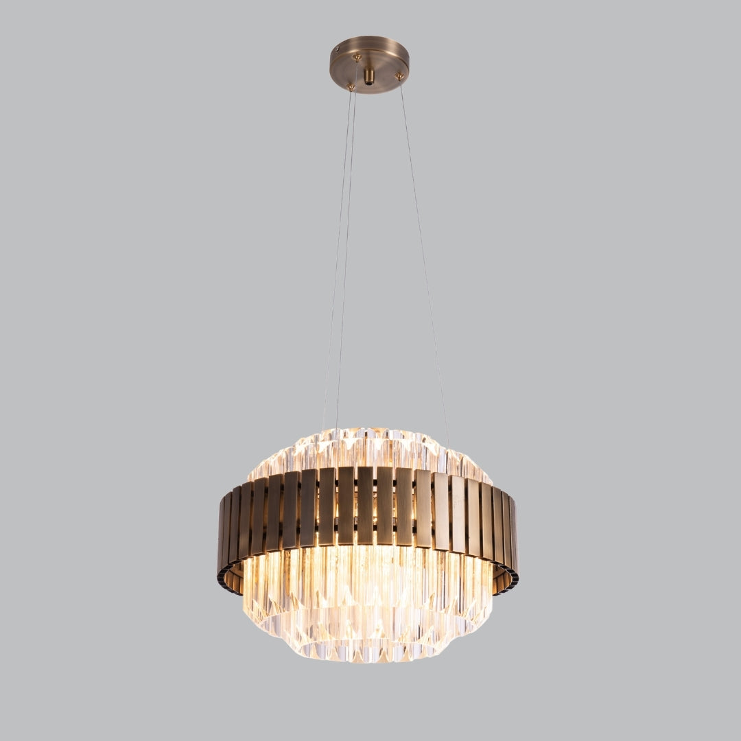 Astra Dark Antique Brass Chandelier