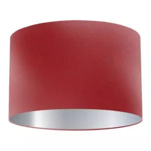 Burgundy Silk Drum Lampshade