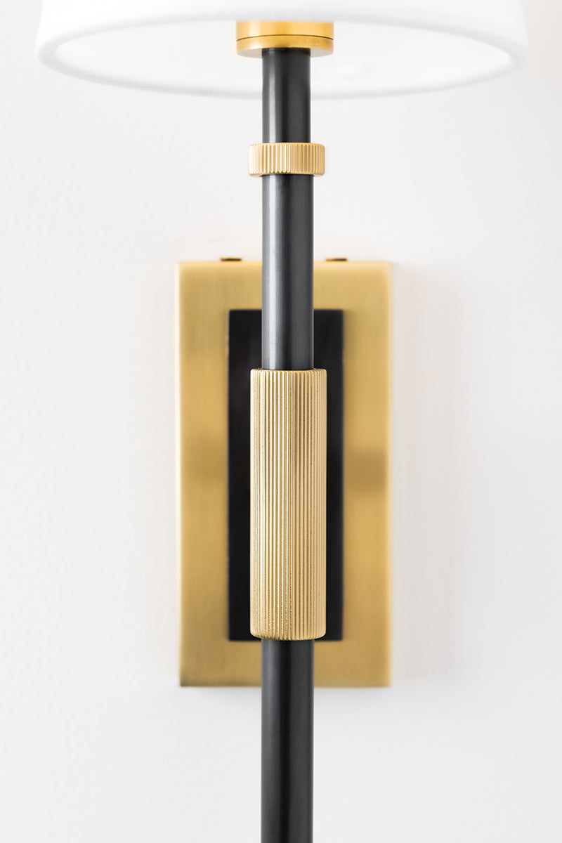 Bowery Wall Light with Fabric Shade