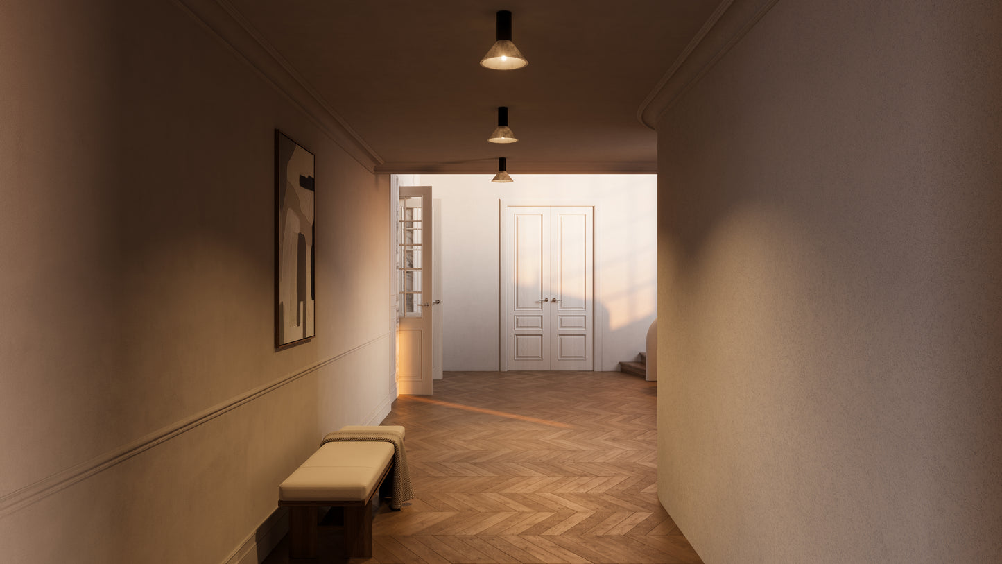 Torres flush ceiling light by CTO Lighting - Hallway