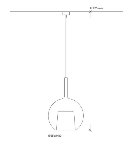 Penta Light Glo Maxi Pendant Dimensions