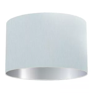 Light Blue Cotton Drum Lampshade