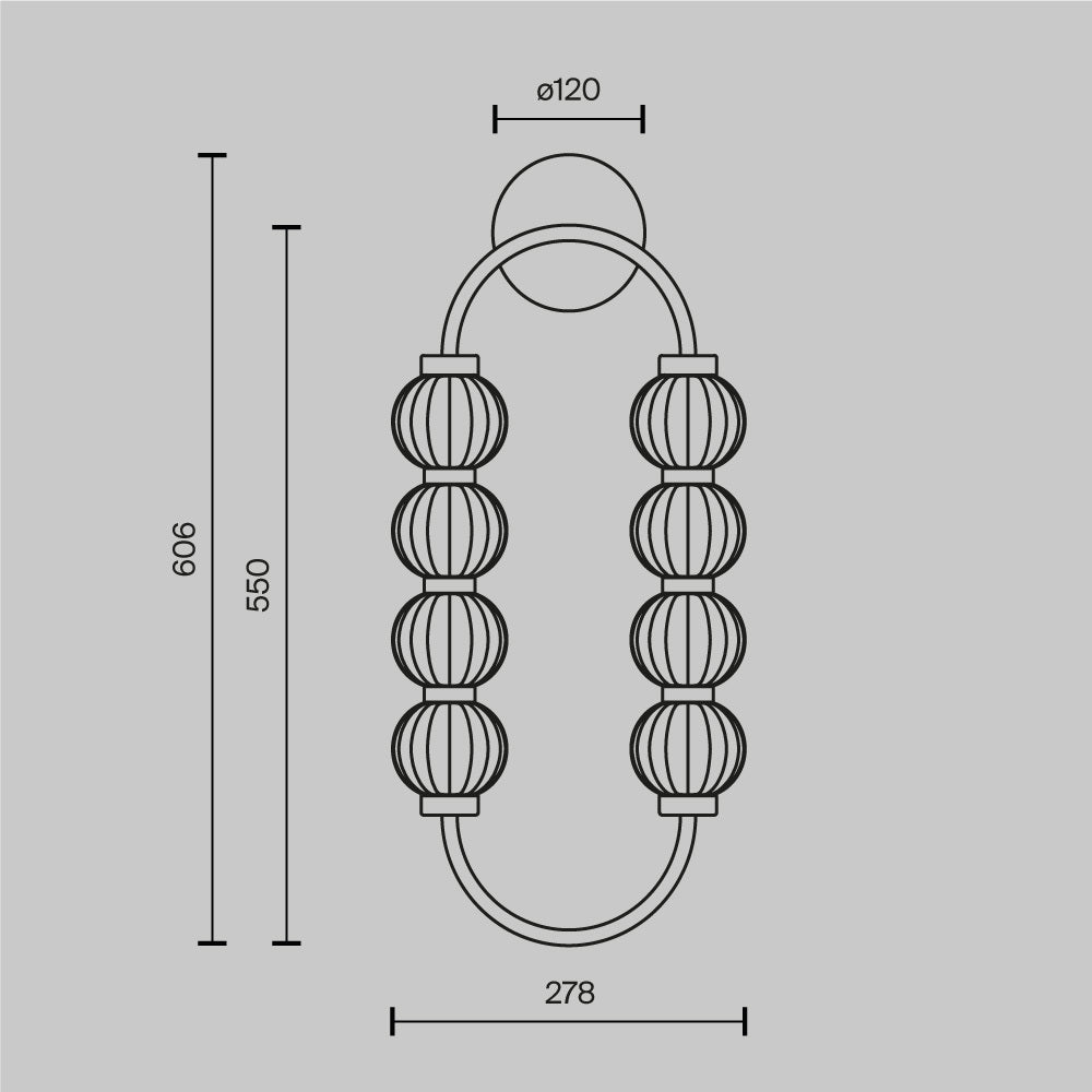 Amulet Glass Beaded Wall Light