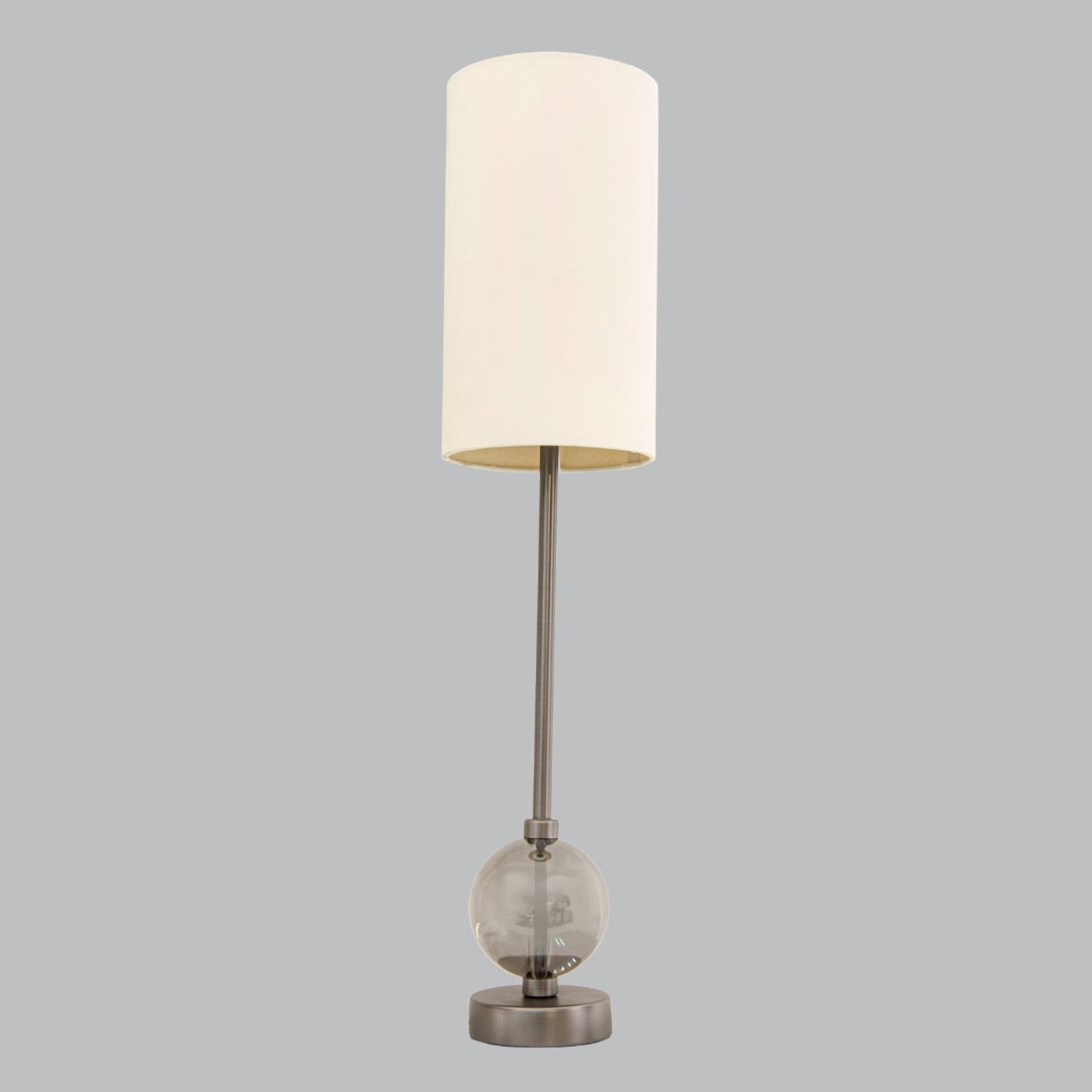 Mistral Gunmetal & Smoke Crystal Table Lamp