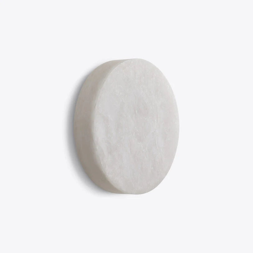 Puck Round Alabaster Wall or Ceiling Light