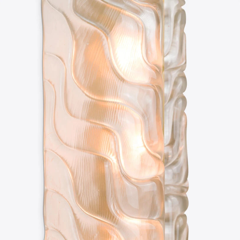 Diablo Textured Glass Wall Light