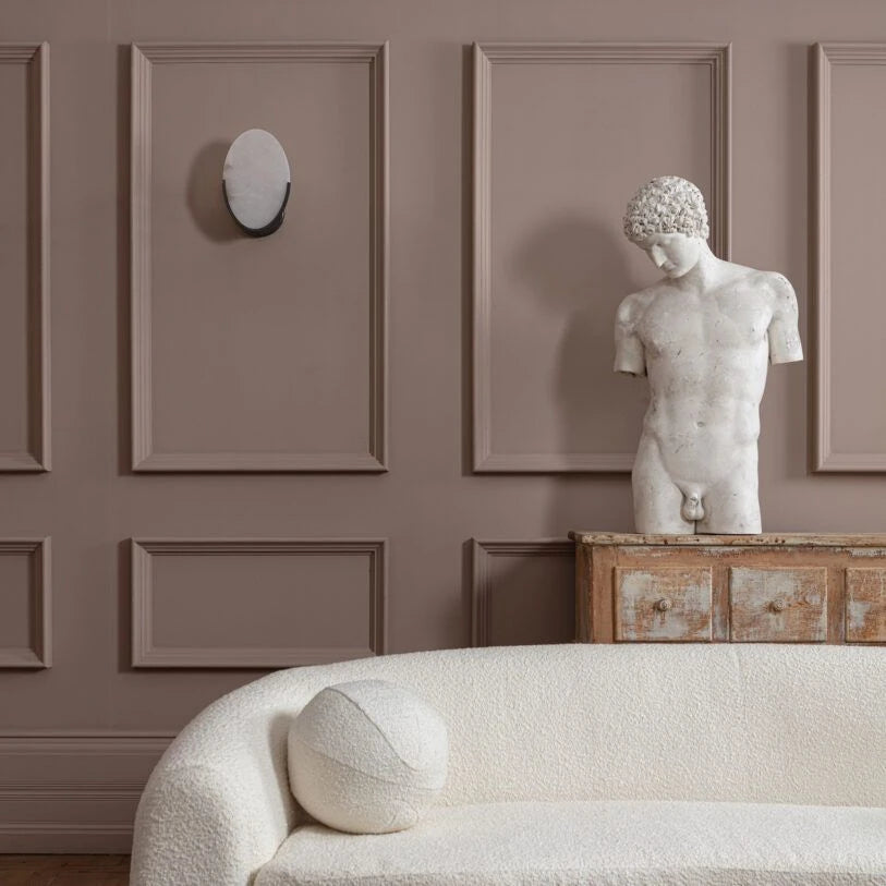 Mosman Disc Alabaster Wall Light