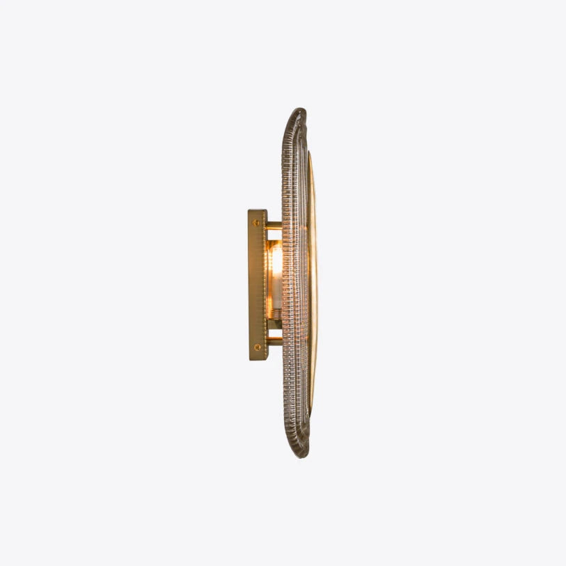 Lazio Ribbed Glass Wall Light