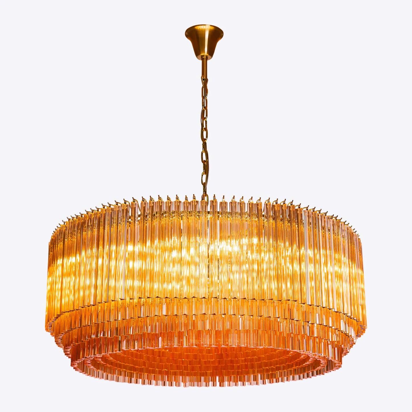 Amaro Glass Drum Chandelier