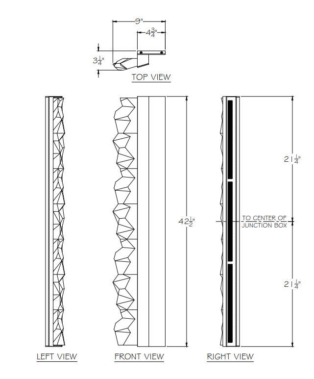 Strata Large Linear Wall Light