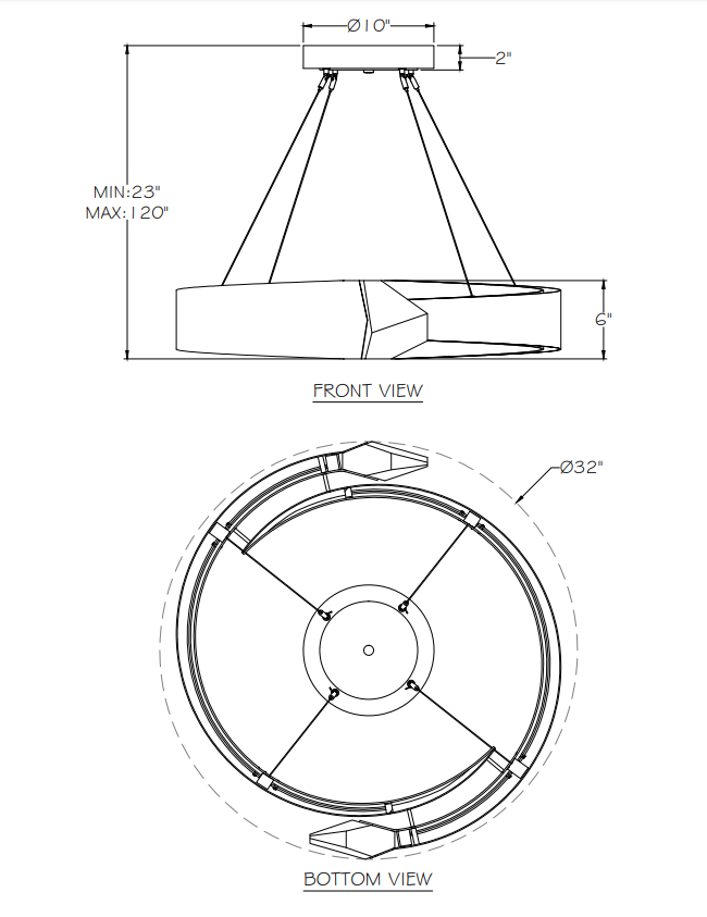 Strata Small Round Pendant