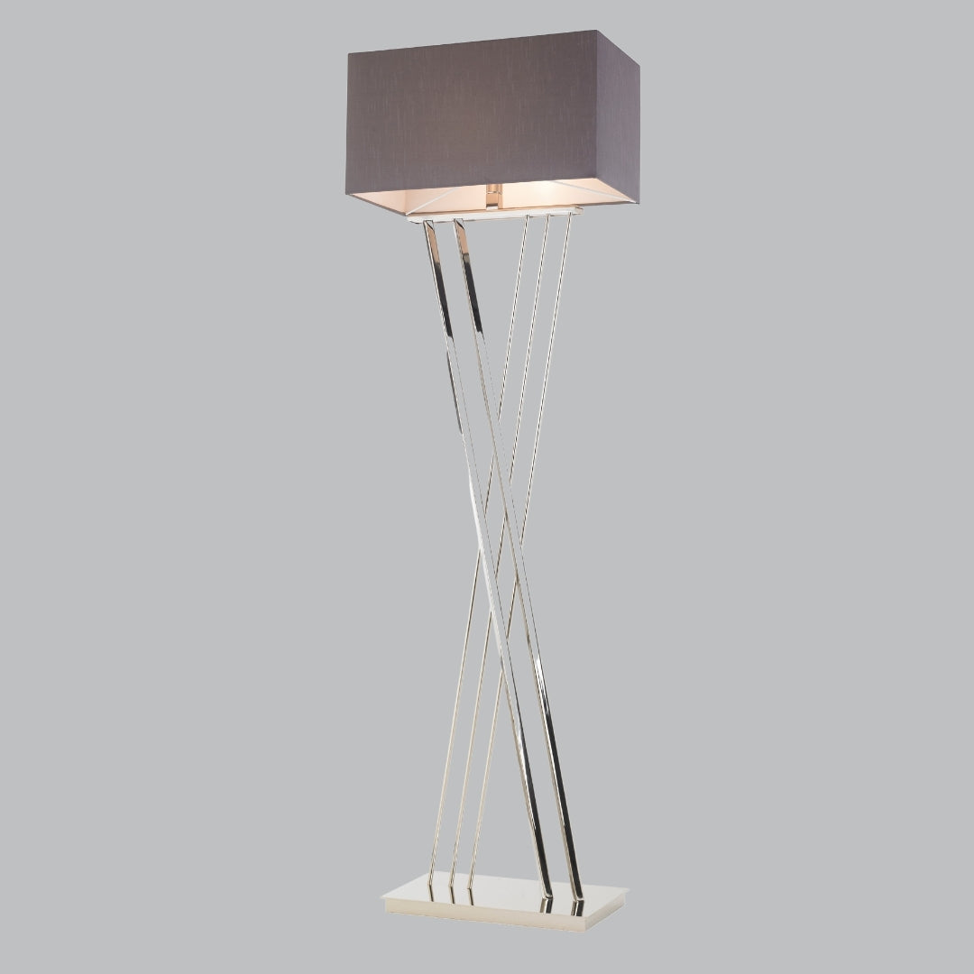 Suki Polished Nickel Floor Lamp