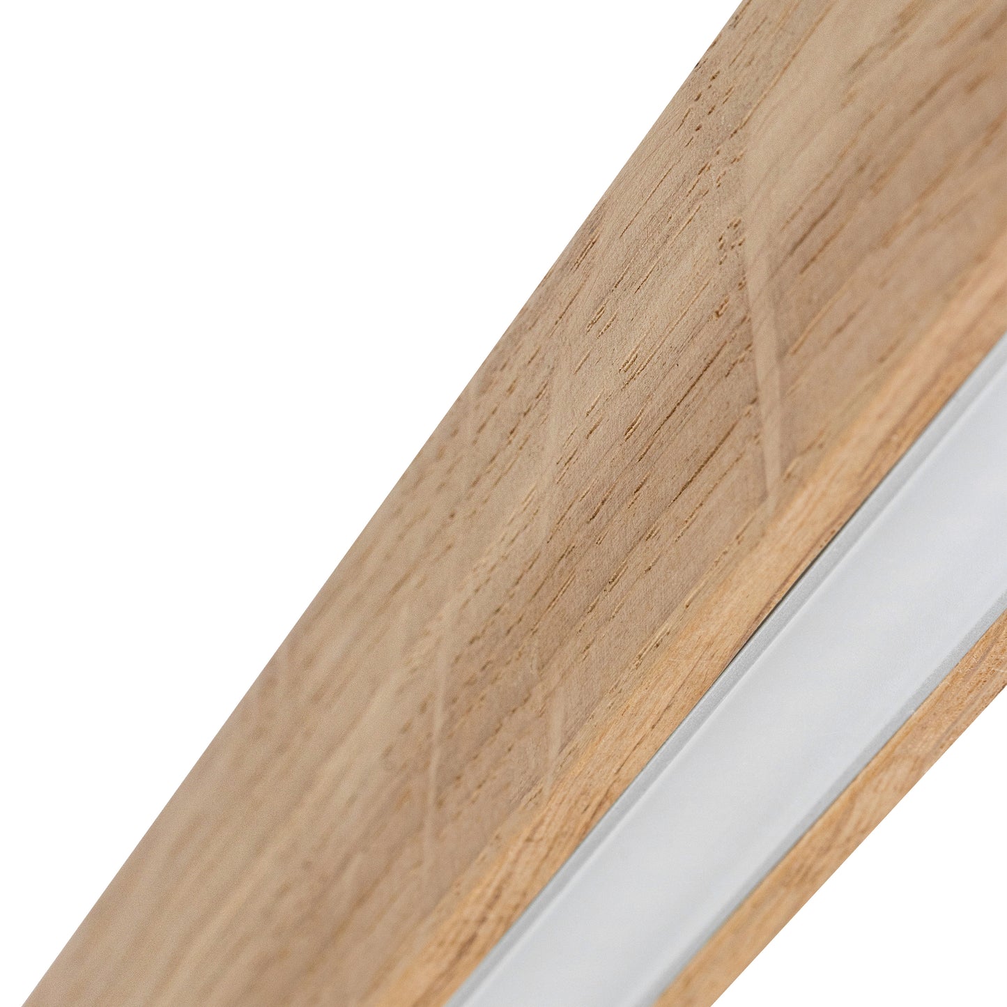 Ramme Flush Rectangular Wooden Ceiling Light