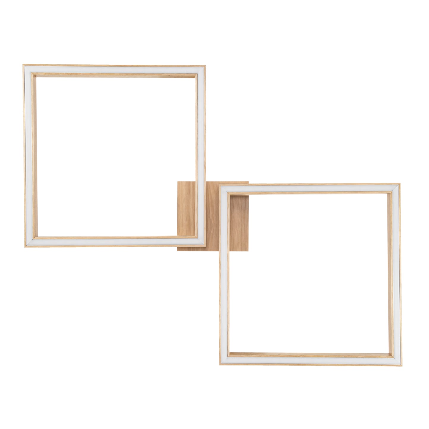 Ramme Flush Square Wooden Ceiling Light