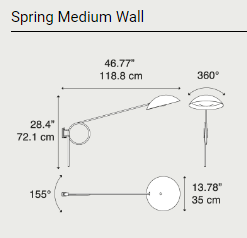 Spring Wall Light