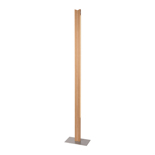 Twin Wooden Floor Lamp