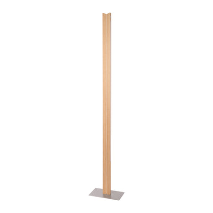 Twin Wooden Floor Lamp