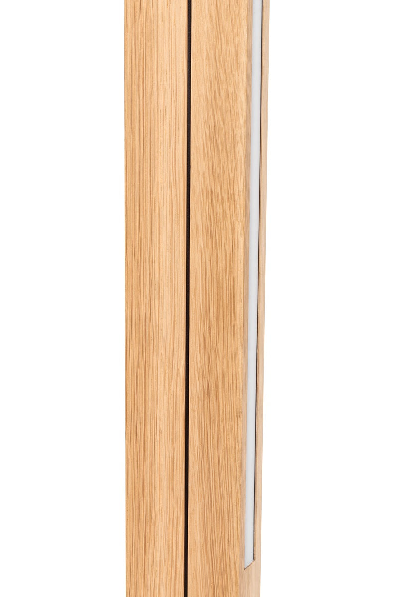 Twin Wooden Floor Lamp