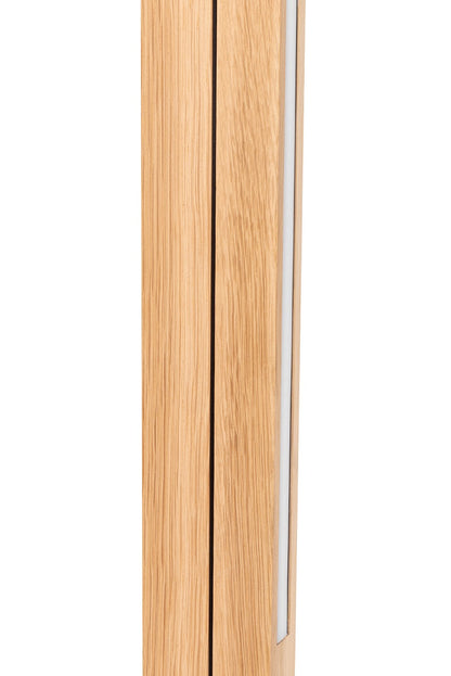 Twin Wooden Floor Lamp