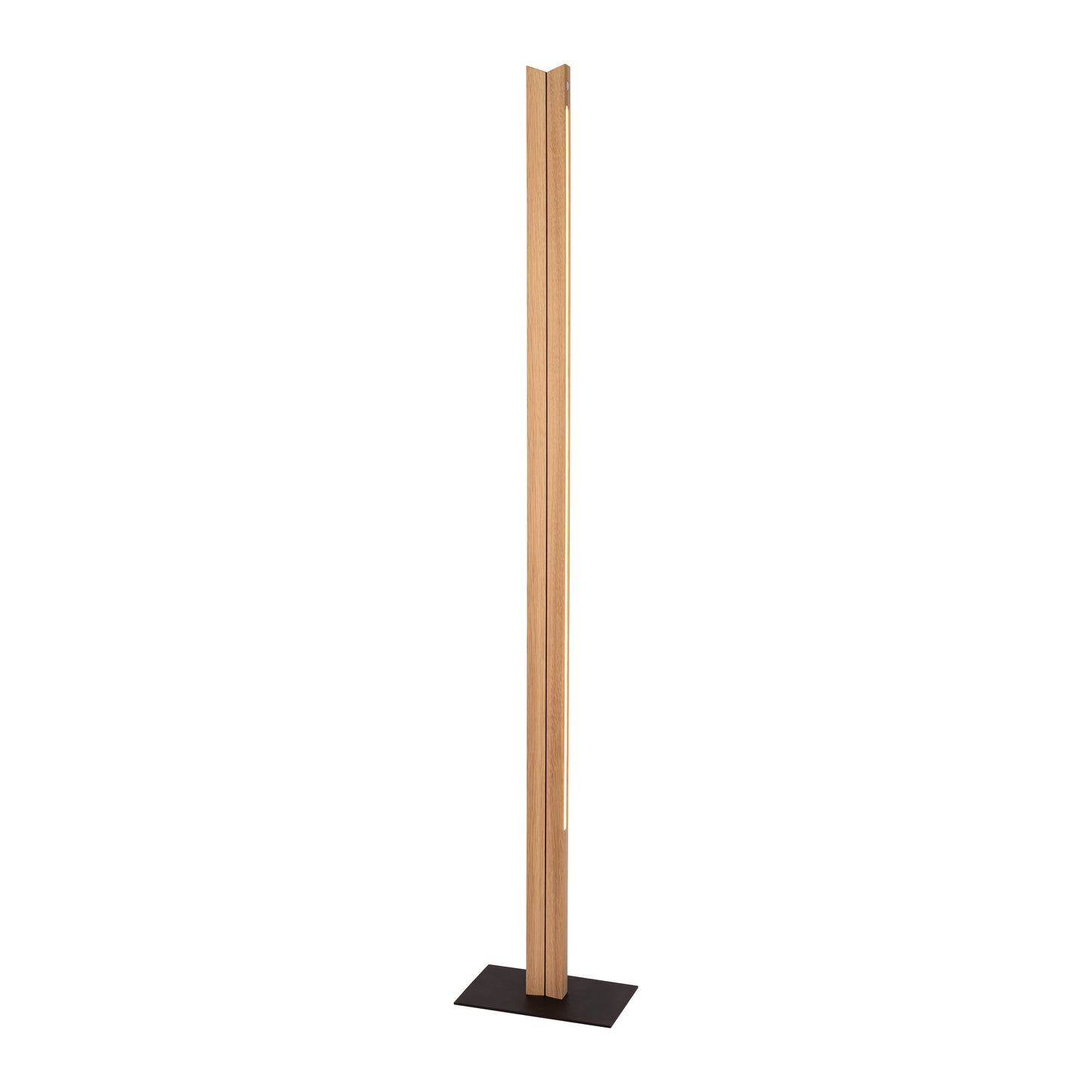 Twin Wooden Floor Lamp