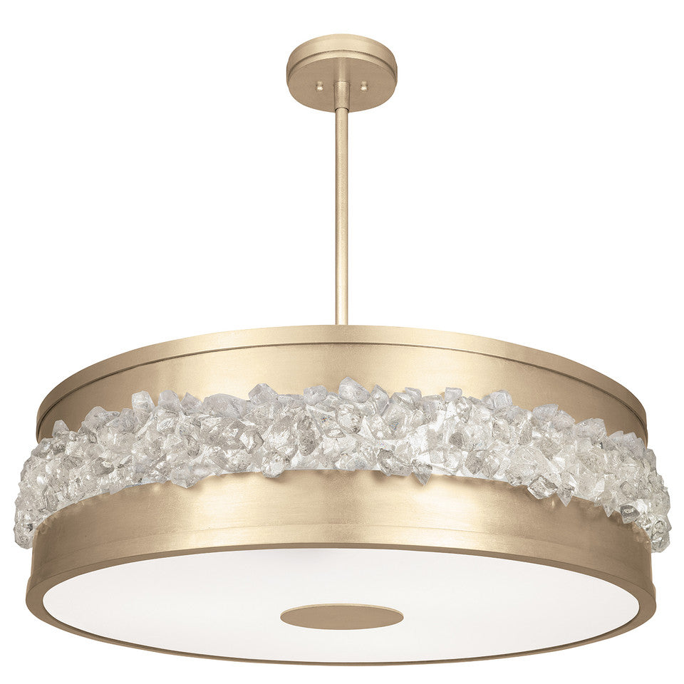 Arctic Halo Round Pendant with Rod