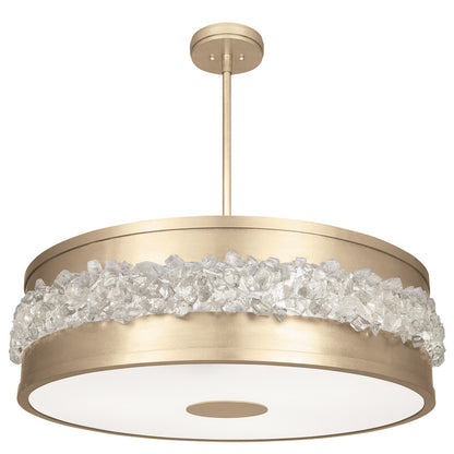 Arctic Halo Round Pendant with Rod