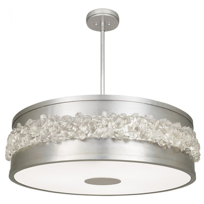 Arctic Halo Round Pendant with Rod