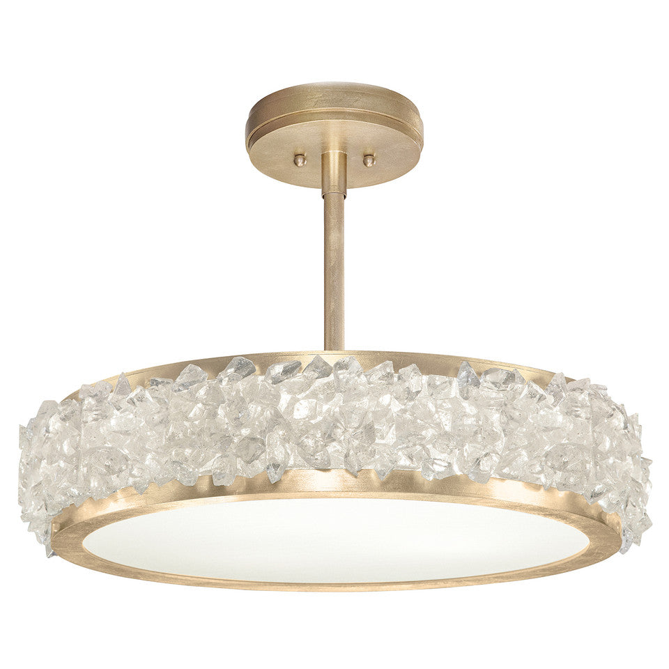 Arctic Halo Round Semi-Flush Ceiling Light