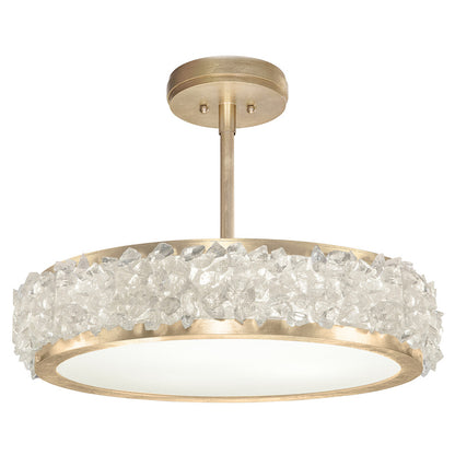 Arctic Halo Round Semi-Flush Ceiling Light