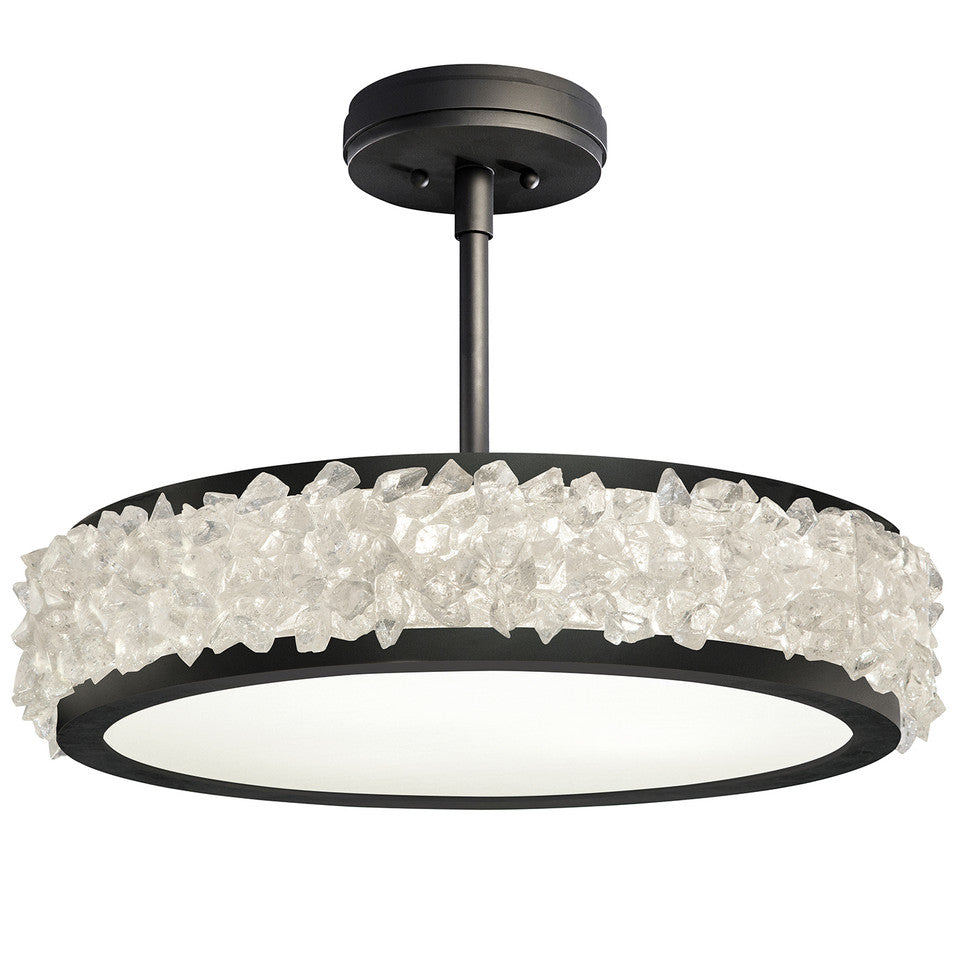 Arctic Halo Round Semi-Flush Ceiling Light