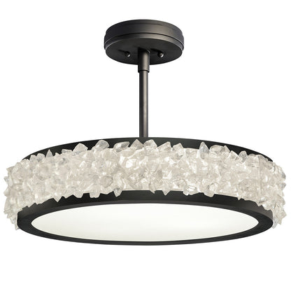 Arctic Halo Round Semi-Flush Ceiling Light
