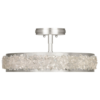 Arctic Halo Round Semi-Flush Ceiling Light