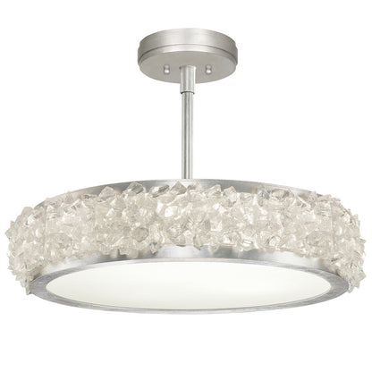 Arctic Halo Round Semi-Flush Ceiling Light