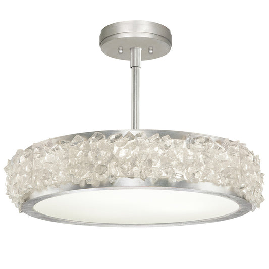 Arctic Halo Round Semi-Flush Ceiling Light