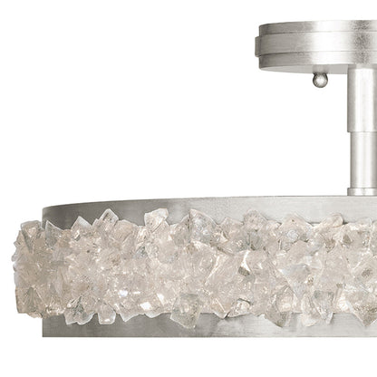 Arctic Halo Round Semi-Flush Ceiling Light