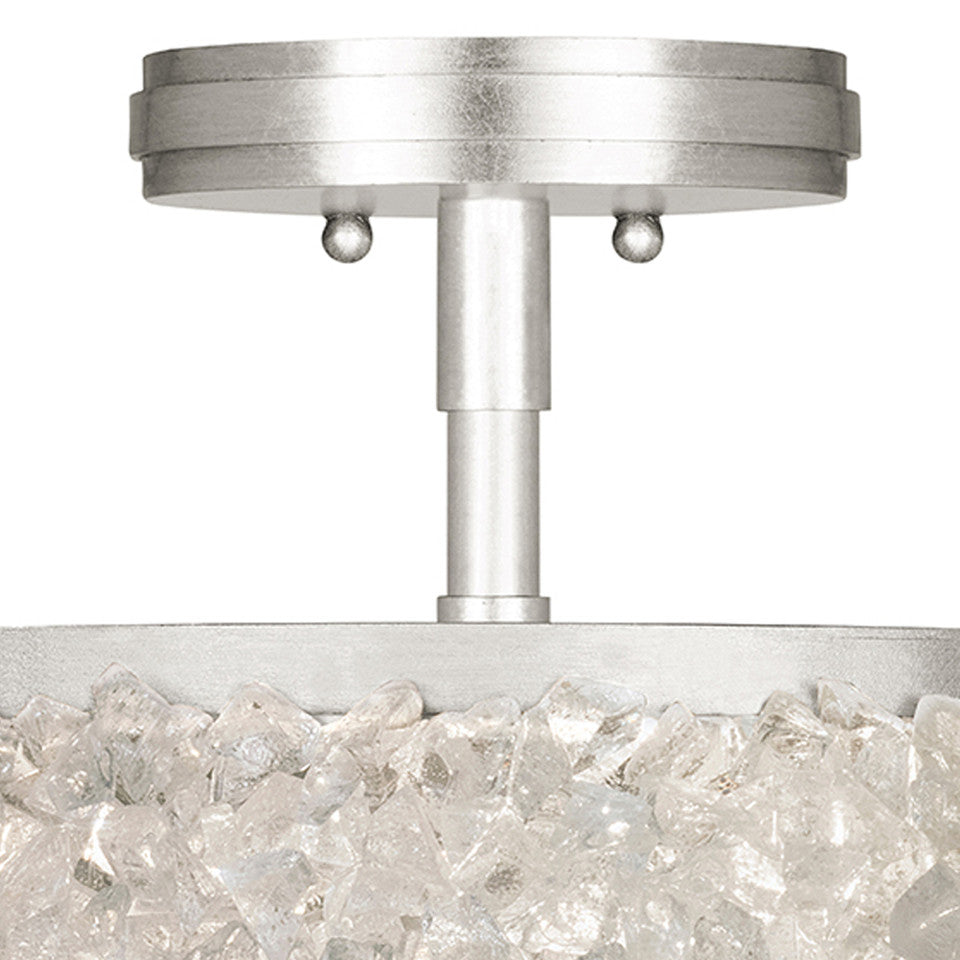 Arctic Halo Round Semi-Flush Ceiling Light