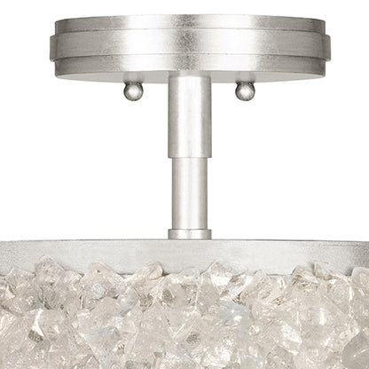 Arctic Halo Round Semi-Flush Ceiling Light