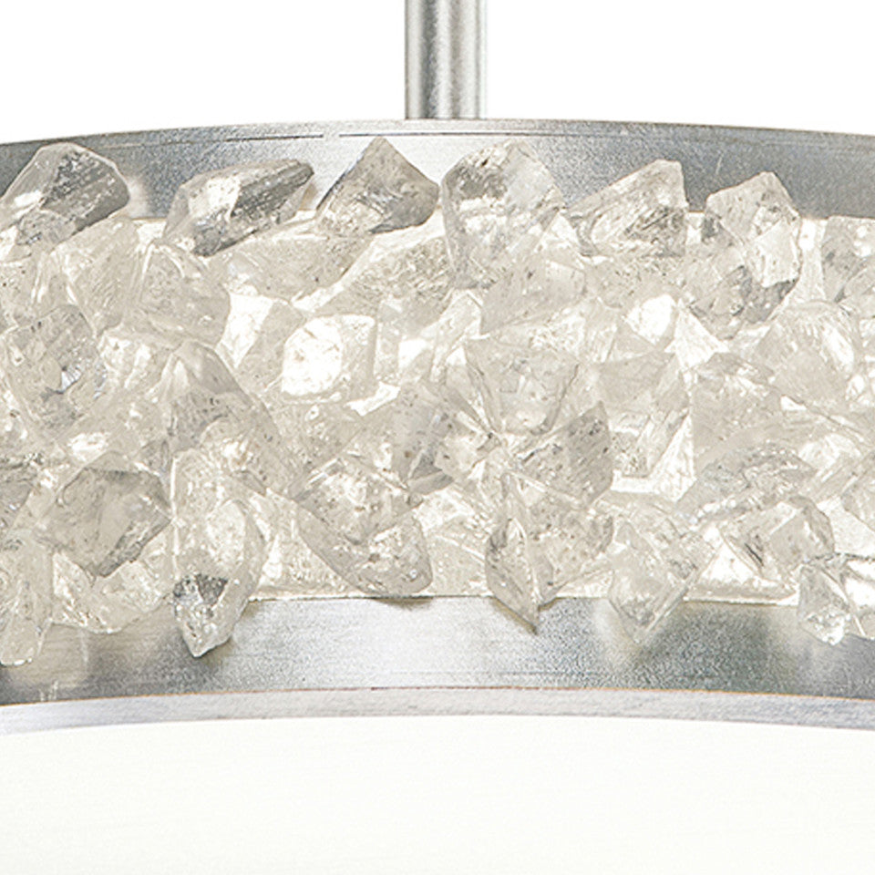 Arctic Halo Round Semi-Flush Ceiling Light