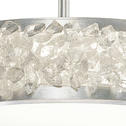 Arctic Halo Round Semi-Flush Ceiling Light