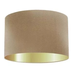 Almond Silk Drum Lampshade