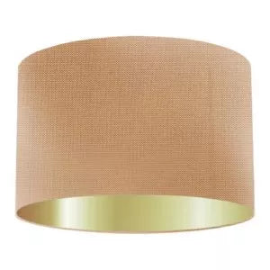 Apricot Silk Drum Lampshade