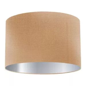 Apricot Silk Drum Lampshade