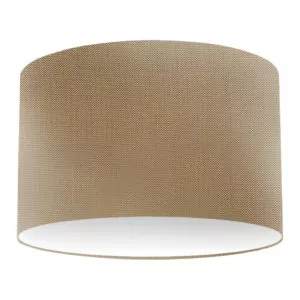 Almond Silk Drum Lampshade