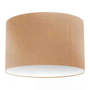 Apricot Silk Drum Lampshade