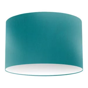 Aqua Silk Drum Lampshade