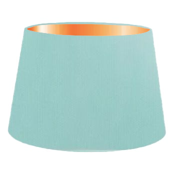 Aquamarine Cotton French Drum Lampshade